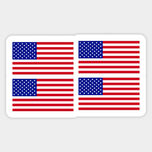 The American Flag x4 Sticker